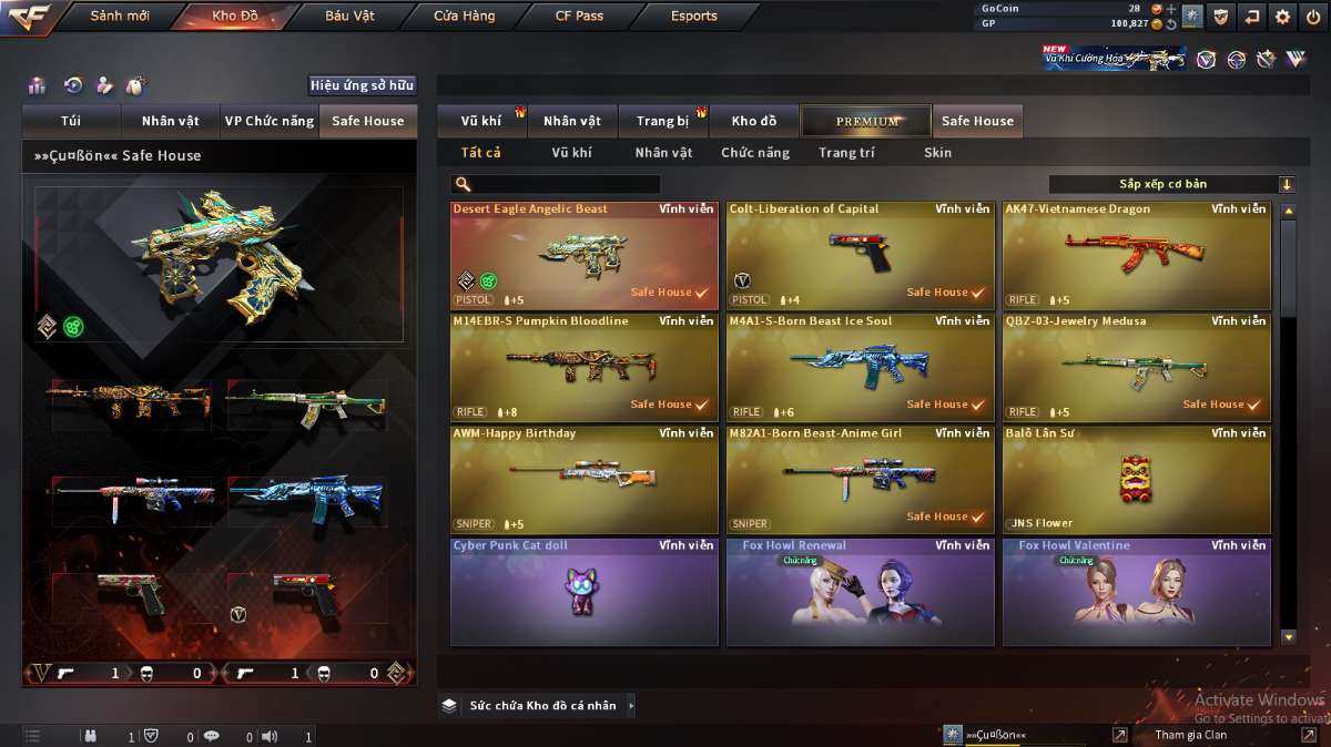 shop acc cf uy tin gia re